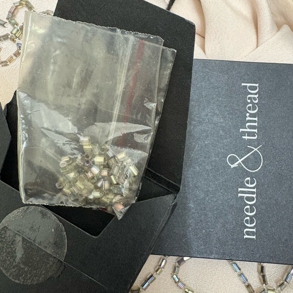 NWT Needle & Thread Linear Motif Georgette Sheath Dress | Size 6 - Picture 11 of 15